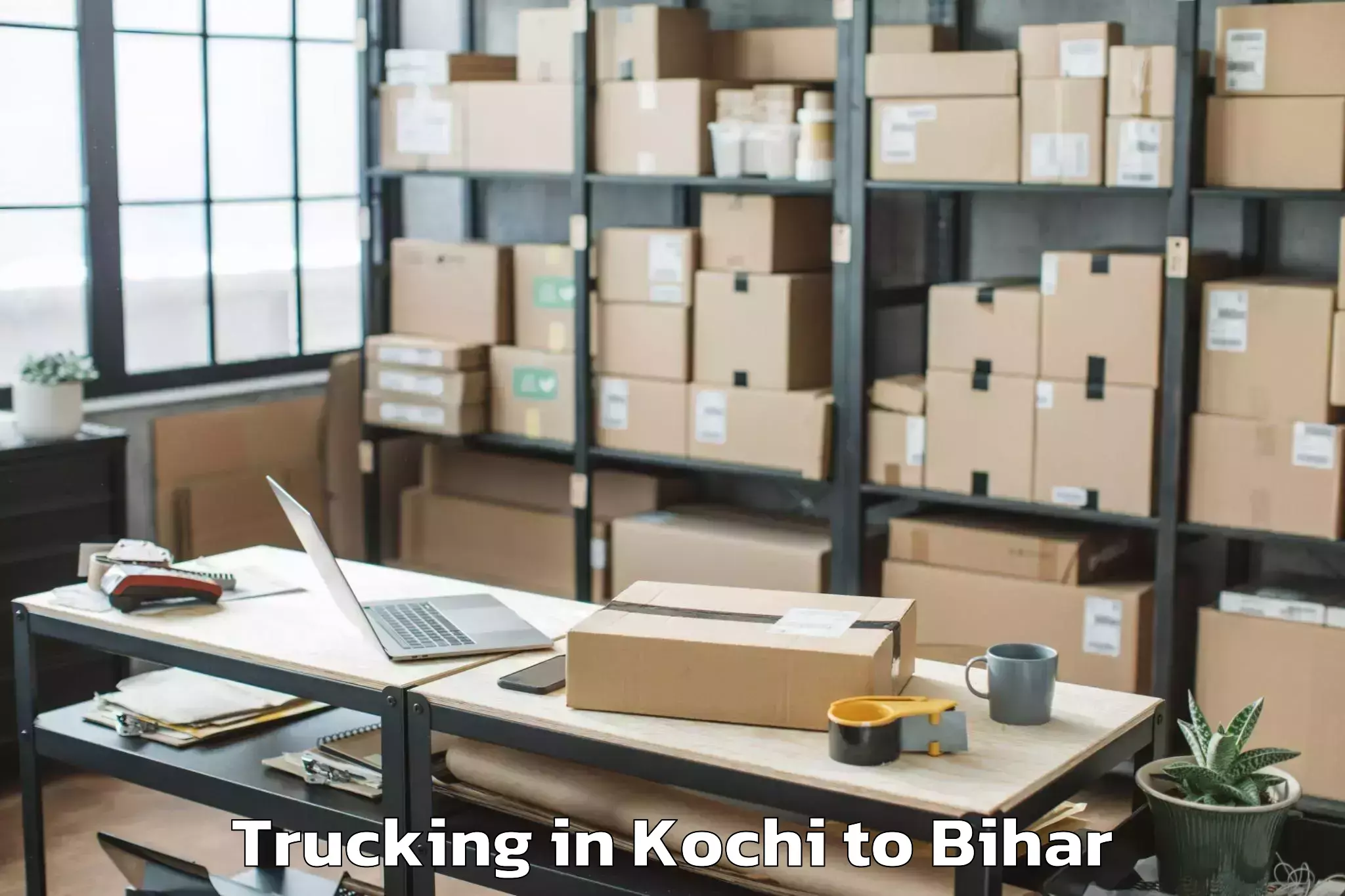 Top Kochi to Bakhtiyarpur Trucking Available